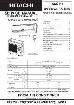 Hitachi RAC-S28H2