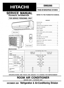 Hitachi RAS-S18H2